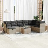  9-dijelni set vrtnih sofa od poliratana s jastucima svjetlosivi | shoptok.hr