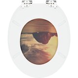  Toaletna sjedala s mekim zatvaranjem 2 pcs Narančasta MDF ploča | shoptok.hr
