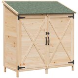 vidaXL Vrtno skladišče Naravna 106 x 56 x 113,5 cm Inženirski les, (5000235355) | Shoptok.si