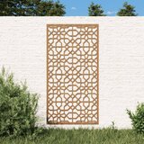 vidaXL Vrtni zidni ukras 105 x 55 cm čelik COR-TEN s maurskim uzorkom Cijene