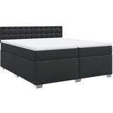 Maison Chic Box spring postelja - Vzmetna postelja z vzmetnico črna 200x200 cm umetno usnje SL4802, (21901481) | Shoptok.si