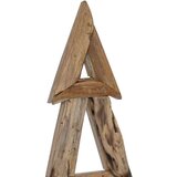 vidaXL Božično drevo z stojalom Rjava 120 cm Trdna tikovina | Shoptok.si