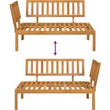  Kutna vrtna sofa od paleta od masivnog bagremovog drva Smeđa | shoptok.hr