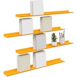  Lebdeća polica Zidne 4 pcs Žuta 80 x 9 x 2,5 cm Čelik | Eponuda.ba