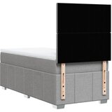  Krevet s oprugama i madracem svjetlosivi 100x200 cm od tkanine | shoptok.hr