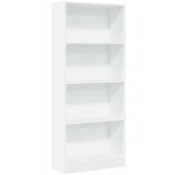  Knjižna omara bela 60x24x143 cm inženirski les | Shoptok.si