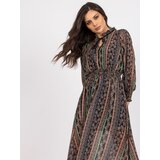 Italy Moda Dress-DHJ-SK-15177-1.04P-black-beige | Shoptok.si