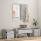  Set namještaja za hodnik boja sivog hrasta sonome drveni Siva | shoptok.hr