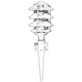 Opviq Vanjska zidna lampa BBO-68161-BSY, 50 cm, IP65, E27, Crna | Eponuda.ba