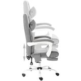 vidaXL masažna uredska stolica od tkanine siva | shoptok.hr