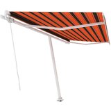 Tenda samostojeća tenda na ručno uvlačenje 450x300cm narančasto-smeđa | shoptok.hr