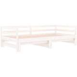  Dnevni ležaj na izvlačenje bijeli 2x(90x190)cm masivna borovina | shoptok.hr