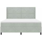  Krevet s opruga kutije Svijetlo siva 180 x 200 cm Baršun | shoptok.hr