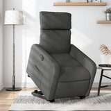 Maison Chic Električni naslanjač - Relax naslanjač s funkcijo vstajanja temno siv, (22062656) | Shoptok.si