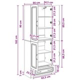  Set ormara 2 kom. Staro drvo Konstruirano drvo - Staro drvo | shoptok.hr