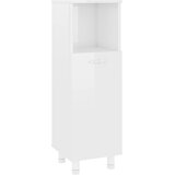 Maison Chic Kopalniška omarica - Kopalniški kabinet visok sijaj bela 30x30x95 cm iverna plošča, (21794892) | Shoptok.si