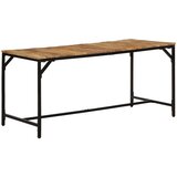  Blagovaonski stol 160 x 80 x 75 cm masivnog grubog drva manga | shoptok.hr