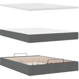  Otomanski krevet s madracem tamnosivi 140x200 cm tkanine | Eponuda.com