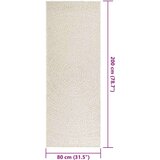 Rug "ZIZUR" Cream 80x200 cm Juta videz Notranje in zunanje | Shoptok.si