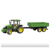 Bruder john deere traktor sa prikolicom zeleni cene