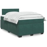 The Living Store Box spring postelja z vzmetnico temno zelen 120x190 cm žamet - Box Spring Postelja, (21428220) Cene