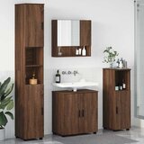 vidaXL Set namještaja za kupaonicu 4 pcs Smeđi hrast 61 x 35 x 64 cm | shoptok.hr