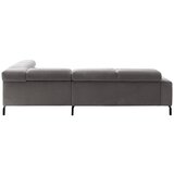 Pure Home Lifestyle SEDEŽNA GARNITURA, rebrasti žamet siva | Shoptok.si