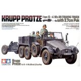 Tamiya Krupp Protze - 1 tona (6x4) Kfz.69 vlečni tovornjak s 3,7 cm Pak, (21287322) Cene