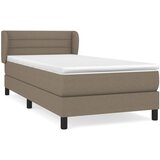 Maison Chic Box spring postelja - Vzmetna postelja z vzmetnico taupe 100x200 cm blago SL1078, (21889753) | Shoptok.si