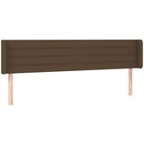  LED uzglavlje tamnosmeđe 183x16x78/88 cm od tkanine | shoptok.hr