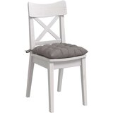  Jastučići za sjedenje 2 pcs Sivo-smeđa 40 x 40 x 6 cm tkanina | shoptok.hr