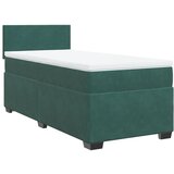  The Living Store Box spring postelja z vzmetnico temno zelena 100x200 cm žamet - Box Spring Postelja, (21491647) | Shoptok.si