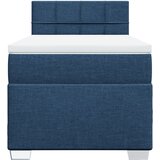  Krevet s oprugama i madracem plavi 100 x 200 cm od tkanine | shoptok.hr