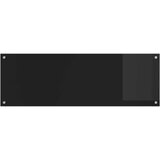  Kuhinjski zid Crna 120 x 40 cm Staklo otporno na udarce | Shoptok.si