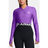 Under Armour Women's T-shirt HeatGear Rib 1/4 Zip LS-PPL - Women's Cijene
