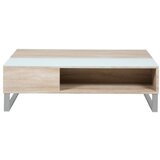 Actona Konferencijski sto sa podiznom pločom ENZO 110x60 cm bela/hrast sonoma | Eponuda.com