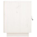  Noćni ormarići 2 kom bijeli 40 x 34 x 45 cm od masivne borovine | shoptok.hr