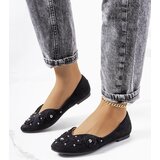 Gemre Halah black cut-out ballet flats Cene