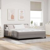 Box Postelja z vzmetnico z vzmetnico Taupe 180 x 200 cm blago, (5000128362) | Shoptok.si