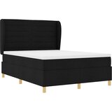  Krevet s opruga kutije s madracem Crna 200 x 160 cm tkanina | shoptok.hr