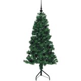 vidaXL Kotično umetno božično drevo Zelena 150 cm PVC in kovina | Shoptok.si