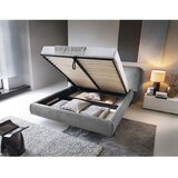 ELTAP siva oblazinjena zakonska postelja s prostorom za shranjevanje z letvenim dnom 140x200 cm pointt – | Shoptok.si