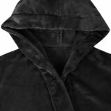 Kupaći kaput s kapuljačom Crna s Flanel | shoptok.hr