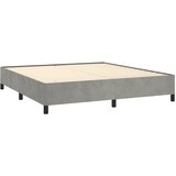  Okvir za krevet bez madraca svjetlosivi 160 x 200 cm baršunasti | shoptok.hr