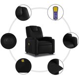 vidaXL Električni masažni naslonjač na podizanje od umjetne kože crni | shoptok.hr