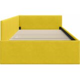  Kutni okvir kreveta s uzglavljem Žuta 100 cm x 200 cm Baršun | shoptok.hr
