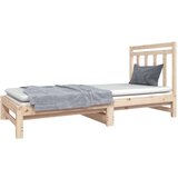  Izvlečna dnevna postelja 2x(90x190) cm trdna borovina, (20724715) | Shoptok.si