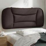 vidaXL Vzglavna stranica temno rjava 90 cm blago Cene