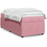 Box spring krevet s madracem ružičasti 90x190 cm baršunasti | shoptok.hr