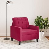  Fotelja crvena boja vina 60 cm baršunasta | shoptok.hr